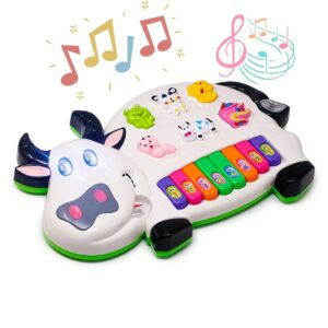 Musical Piano Toy for Kids Ages 2 to 5+ – Mini Keyboard with Drum Sounds & Rhymes | Early Learning Musical Instrument for Toddlers, Boys & Girls | Fun Educational Sound Toy